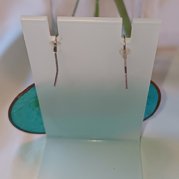 VINTAGE Nakea Shell Blue Earrings - Picture 3 of 3